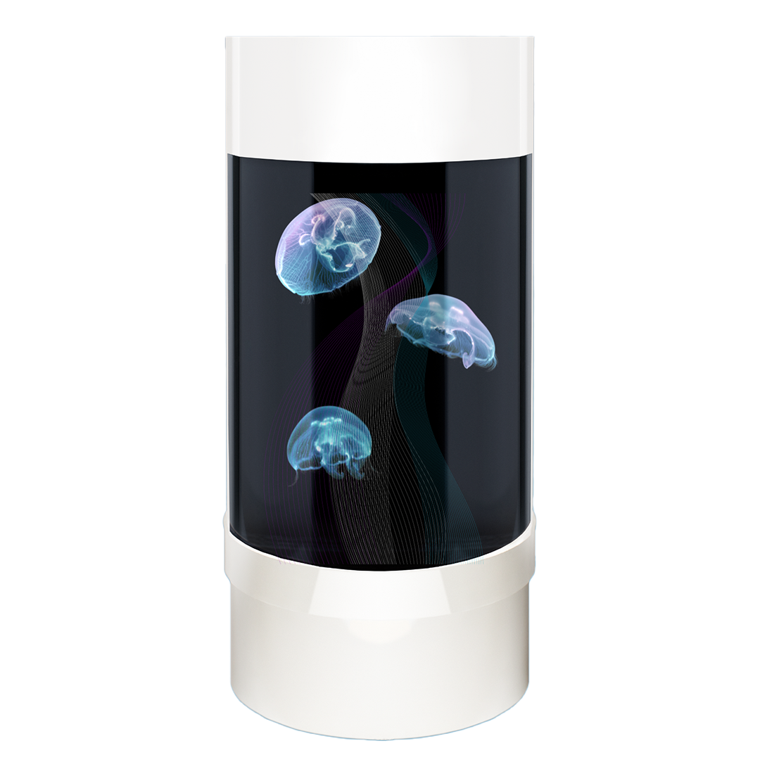 Jelly Cylinder 5 (White) - 5 Gallon Saltwater Tank (Jellyfish Not Included)