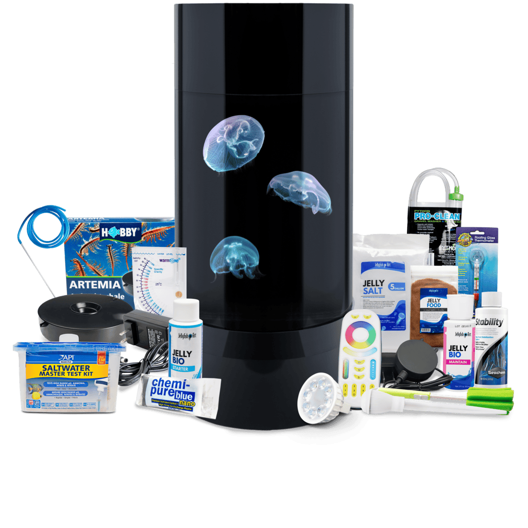 Jelly Cylinder 5 kit (Black) - 5 Gallon Saltwater Tank