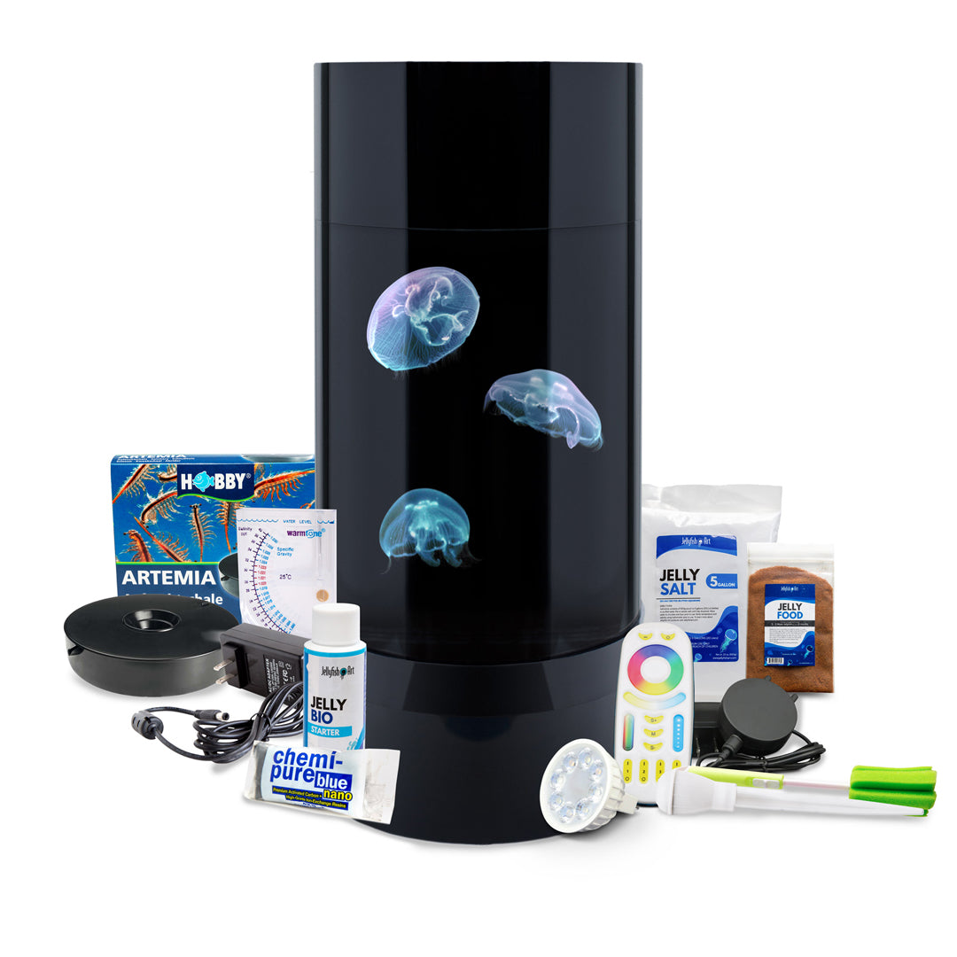 Jelly Cylinder 5 kit (Black) - 5 Gallon Saltwater Tank